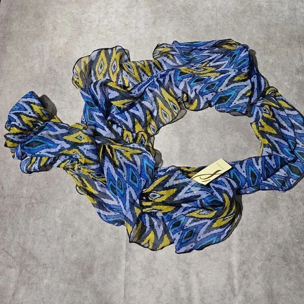 COLLECTION EIGHTEEN Tribal Boa POLYESTER Scarf 12" x 72"‎